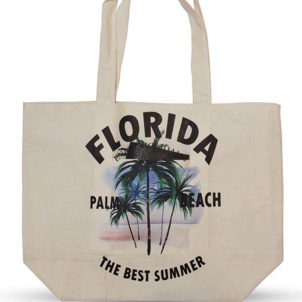 ساک دسته دار دو طرف جیب دار 40 در 35 cm، طرح فلوریدا