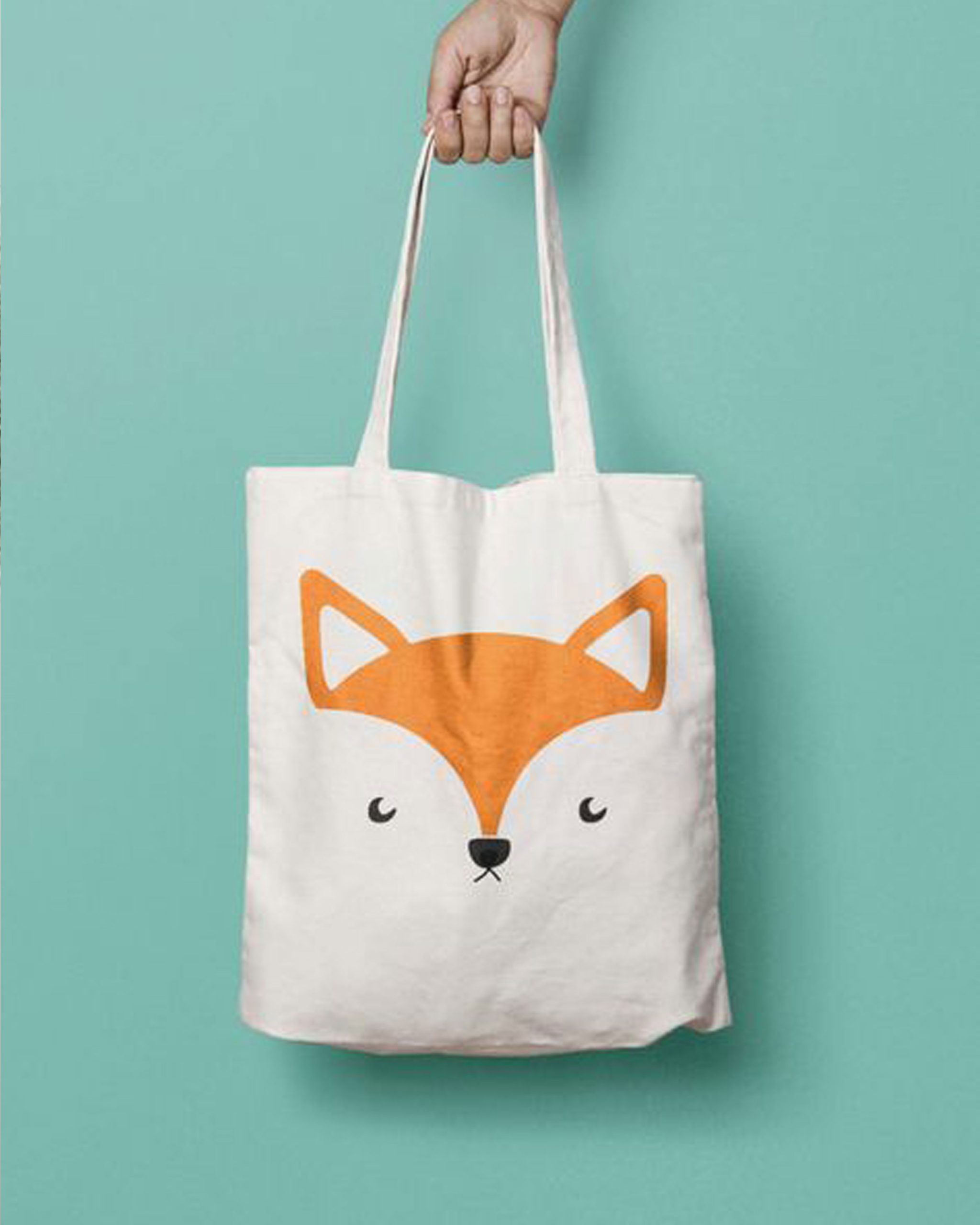 16 ساک متقال نیمه سنگین سایز 45 در 40 cm، طرح روباه - Image 1