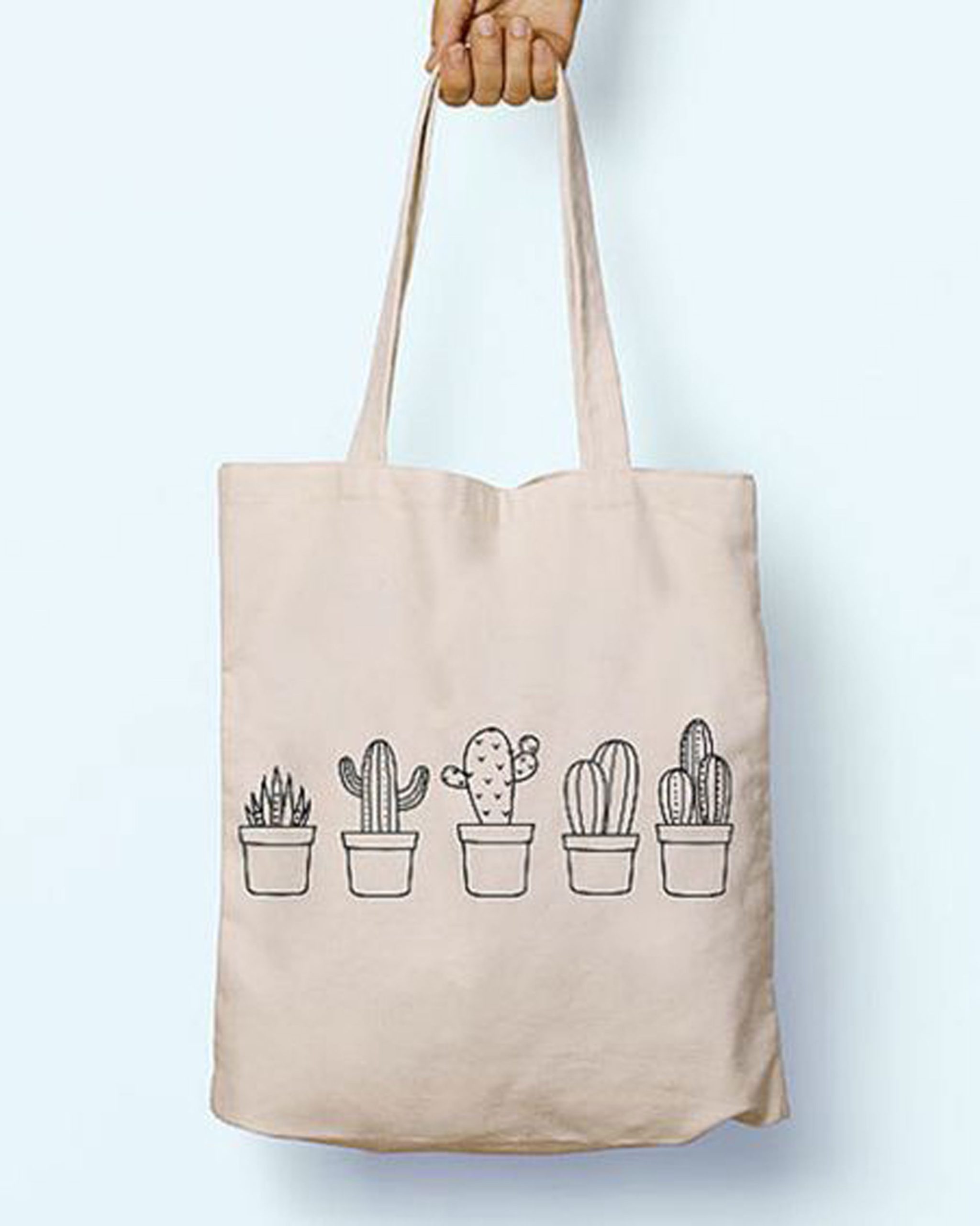 17 ساک متقال نیمه سنگین سایز 45 در 40 cm، طرح پنج کاکتوس - Image 1