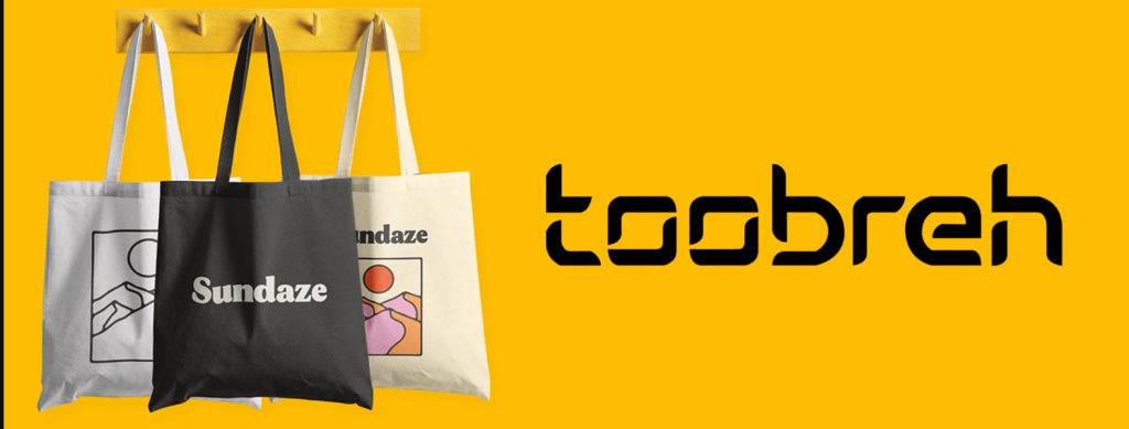 ساک دستی متقال پارچه ای با چاپ اختصاصی برند